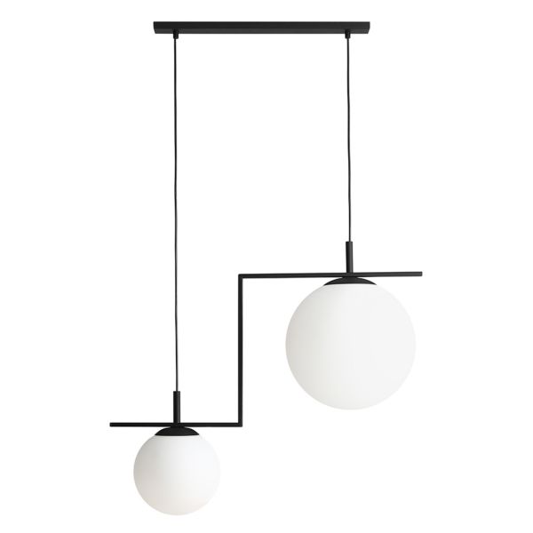 Lampa wisząca Aldex 1038H1_2 Zac 2 Black Matte