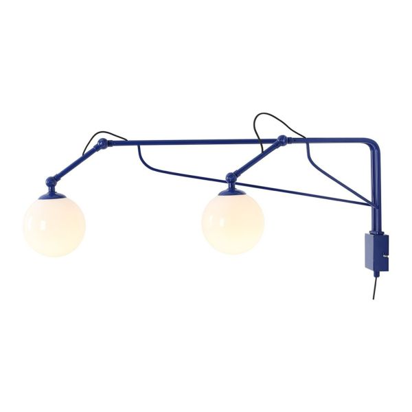 Kinkiet Aldex 1105D25 SOHO GLASS 2 COBALT