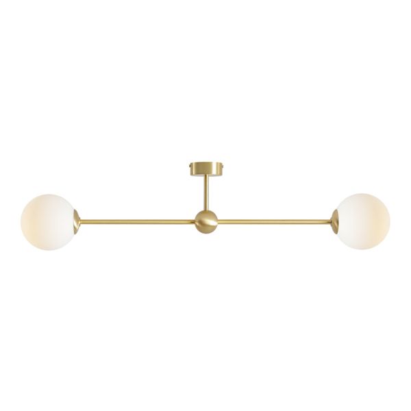 Żyrandol Aldex 1113PL_H40 White Pearl 2 Brass