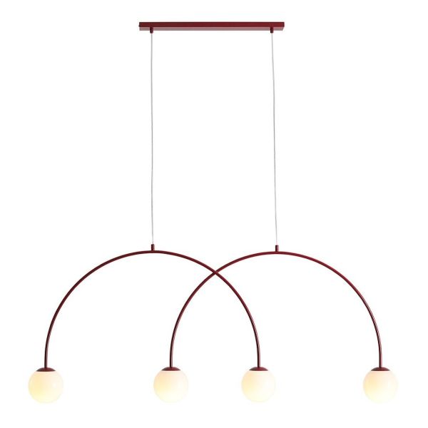 Żyrandol Aldex 1116L15_L Una 4 Red Wine L