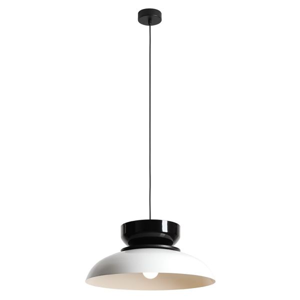 Lampa wisząca Aldex 1152G2_3_C Aldo Dark White Gloss + Black Gloss (47+ 23+ Wood)