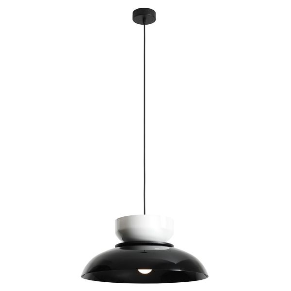 Lampa wisząca Aldex 1152G3_2_C Aldo Dark Black Gloss + White Gloss (47+ 23+ Wood)
