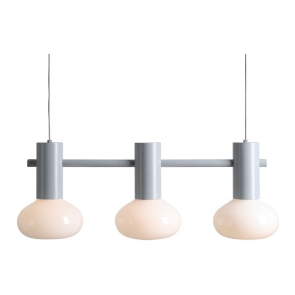 Підвісний світильник Aldex 7000E22_S Flo 3 Grey S Opal Glass