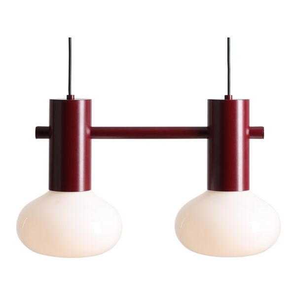 Підвісний світильник Aldex 7000H27_S Flo 2 Ruby S Opal Glass