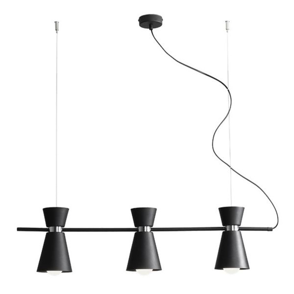 Lampa wisząca Aldex 989E_1 Kedar 3 Black