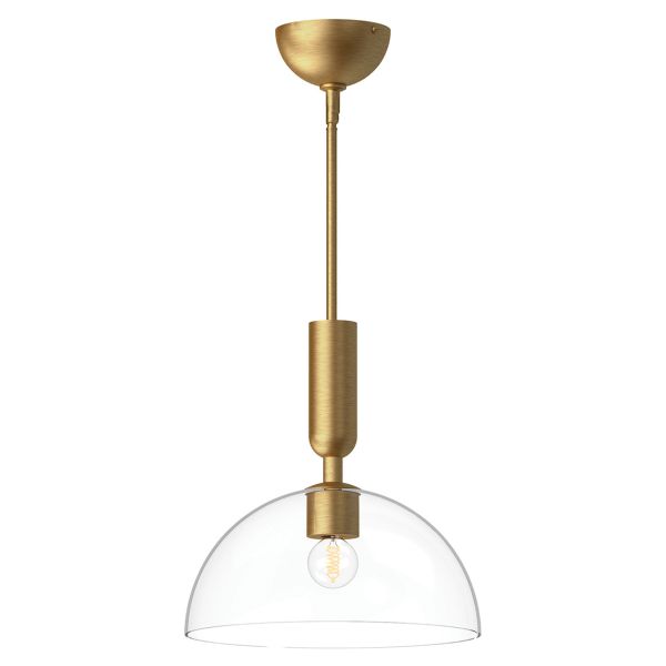 Lampa wisząca Alora Mood ALM-JUDE-P-GD-CL Jude 1 lt Semi Flush Brushed Gold