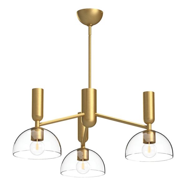 Żyrandol Alora Mood ALM-JUDE3-GD-CL Jude 1 lt Brushed Gold