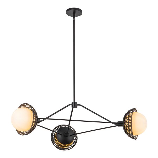 Żyrandol Alora Mood ALM-PERTH3-BK Perth 1 lt Matte Black