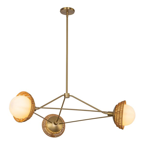 Żyrandol Alora Mood ALM-PERTH3-GD Perth 1 lt Brushed Gold