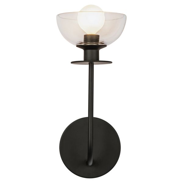 Kinkiet Alora Mood ALM-SYLVIA-1WB-BK-CL Sylvia 1 lt Matte Black