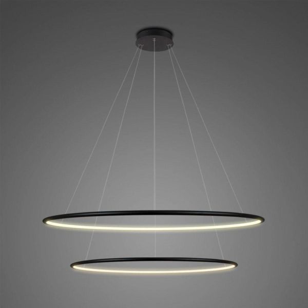 Żyrandol Altavola Design LA074/P_80_in_3k_black_dimm LED Circles No.2 Black