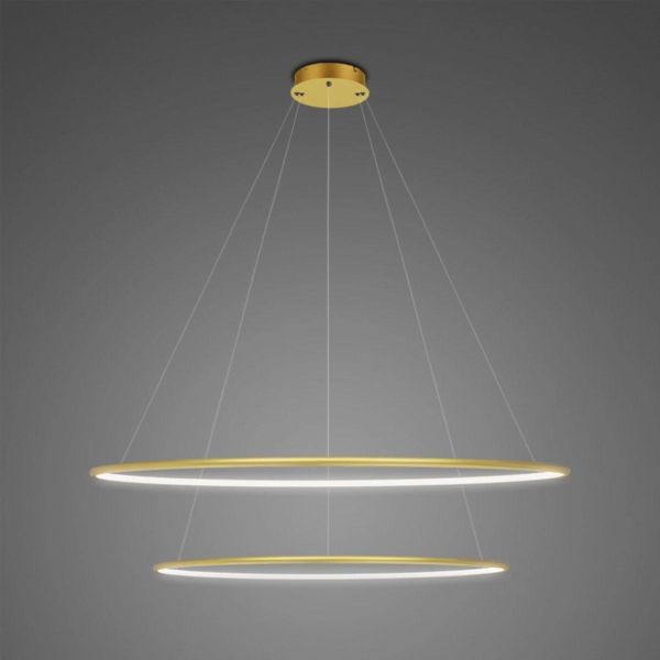 Żyrandol Altavola Design LA074/P_80_in_4k_gold_dimm LED Circles No.2 Gold