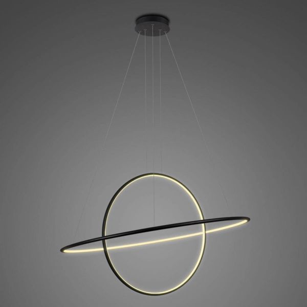 Żyrandol Altavola Design LA074/PX_100_in_3k_black LED Circles No.2 Black
