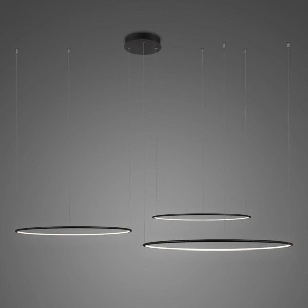 Żyrandol Altavola Design LA075/CO3_120_in_3k_black LED Circles No.3 CO3 Black