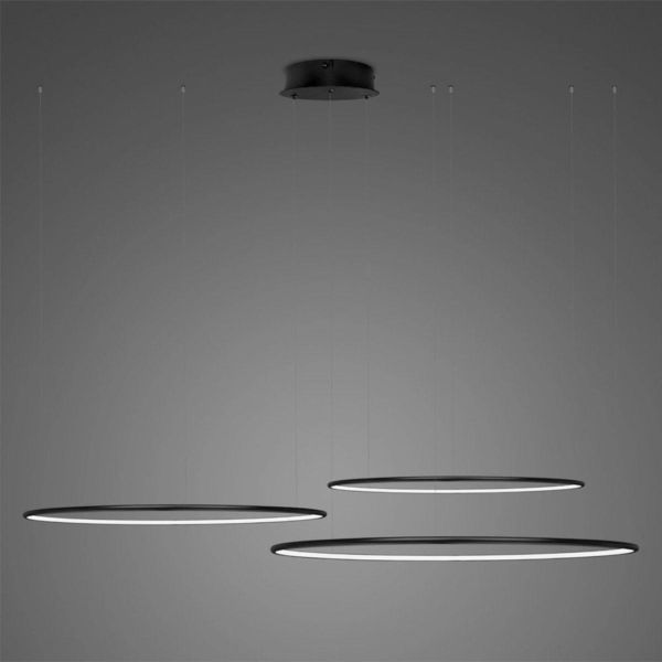 Żyrandol Altavola Design LA075/CO3_80_in_3k_black_dimm LED Circles No.3 CO3 Black