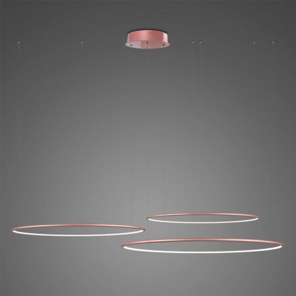 Żyrandol Altavola Design LA075/CO3_80_in_3k_rose_gold_dimm LED Circles No.3 Rose Gold