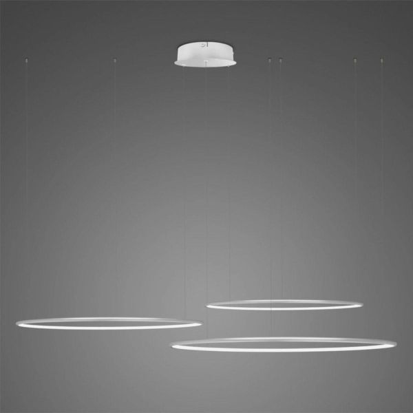 Żyrandol Altavola Design LA075/CO3_80_in_3k_silver LED Circles No.3 CO3 Silver