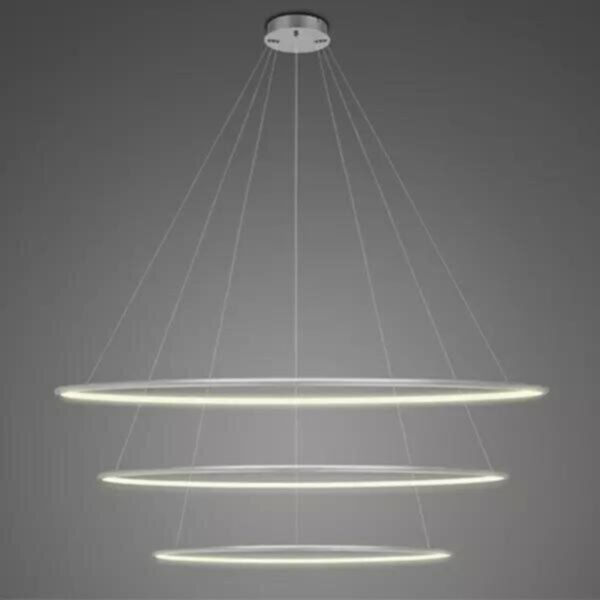 Żyrandol Altavola Design LA075/P_120_in_3k_silver LED Circles No.3 Silver