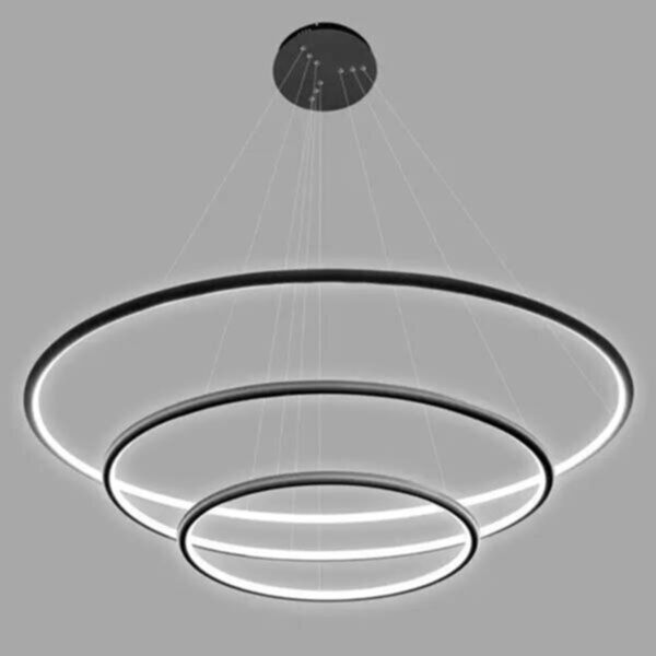 Люстра Altavola Design LA075/P_80_in_4k_black LED Circles No.3 Black