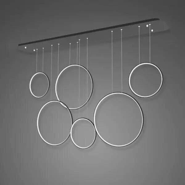 Підвісний світильник Altavola Design LA076/P_180_in_3k_black LED Circles 180 In 3K Black