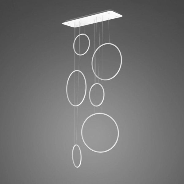 Lampa wisząca Altavola Design LA076/P_90_in_3k_white LED Circles 90 In 3K White