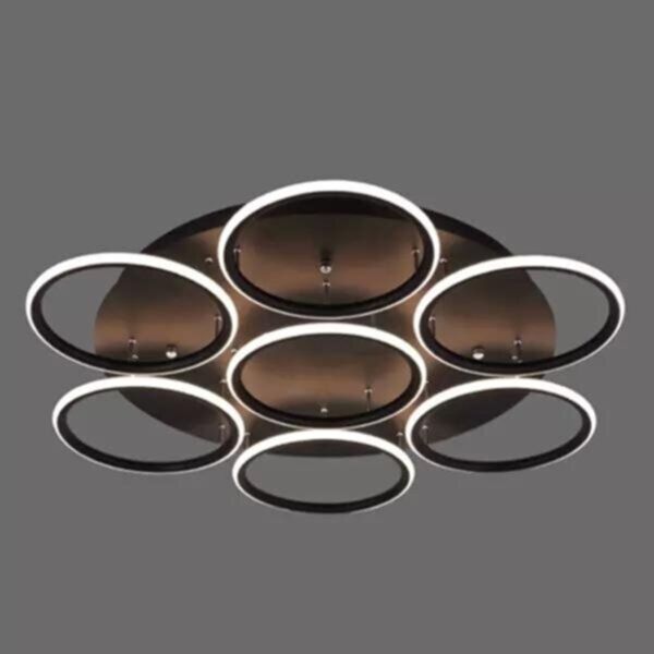 Żyrandol Altavola Design LA078/CE_7_out_3k_black LED Circles CE 7 Out 3K Black