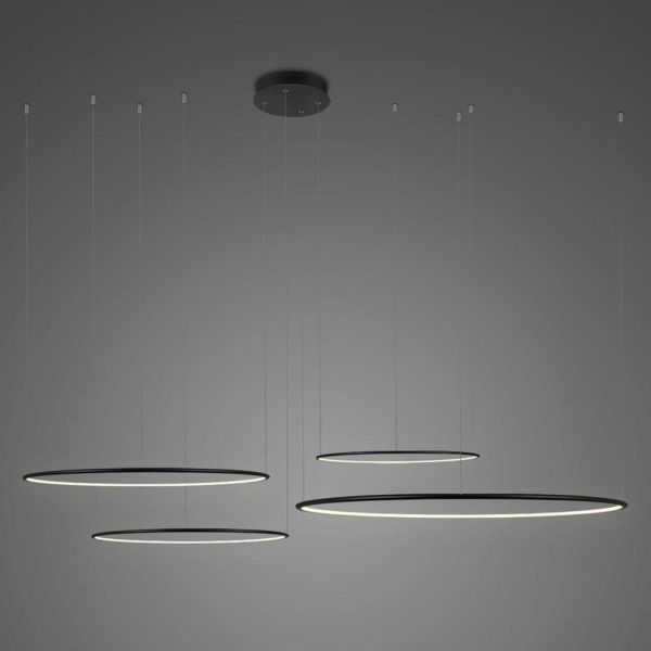 Люстра Altavola Design LA084/CO4_100_in_3k_black_dimm LED Circles No.4 CO4 Black