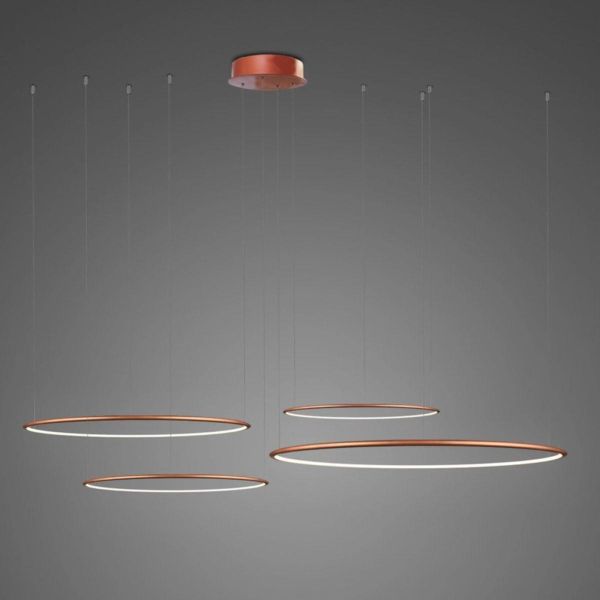 Люстра Altavola Design LA084/CO4_100_in_3k_copper_dimm LED Circles No.4 Copper