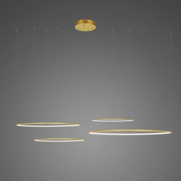 Люстра Altavola Design LA084/CO4_100_in_3k_gold_dimm LED Circles No.4 Gold