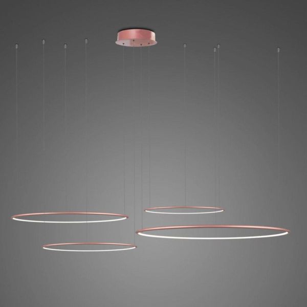 Люстра Altavola Design LA084/CO4_100_in_3k_rose_gold LED Circles No.4 Rose Gold
