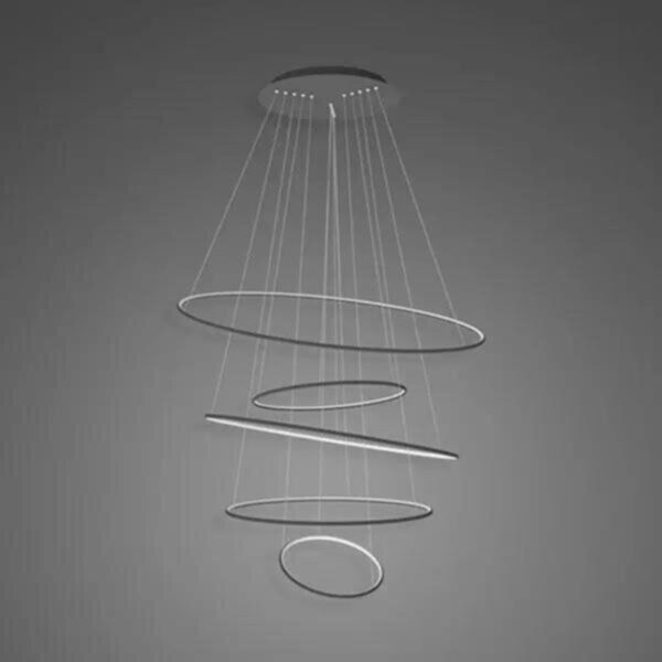 Люстра Altavola Design LA085/P_120_in_3k_black LED Circles No.5 Black