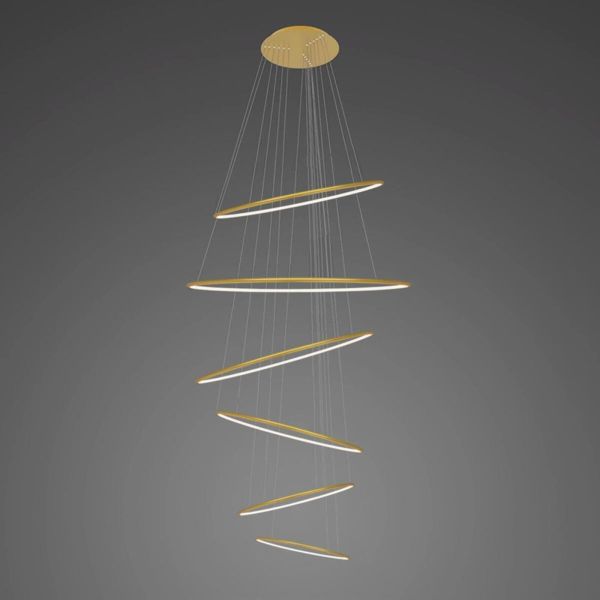 Żyrandol Altavola Design LA086/P_100_in_2700k_gold_dimm LED Circles No.6 Gold