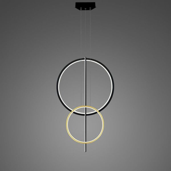 Lampa wisząca Altavola Design LA087/2P_60_40_100_3k_black_gold2 Linea No.5 2P-60-40-100 3K Black Gold2