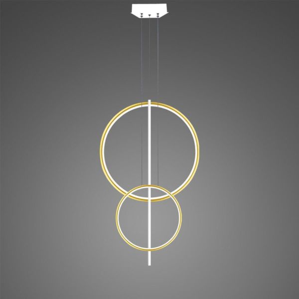 Lampa wisząca Altavola Design LA087/2P_60_40_100_3k_gold_white Linea No.5 2P-60-40-100 3K Gold White