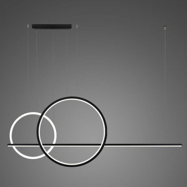 Lampa wisząca Altavola Design LA087/P2X_60_40_150_3k_black_white Linea No.4 P2X-60-40-150 3K Black White