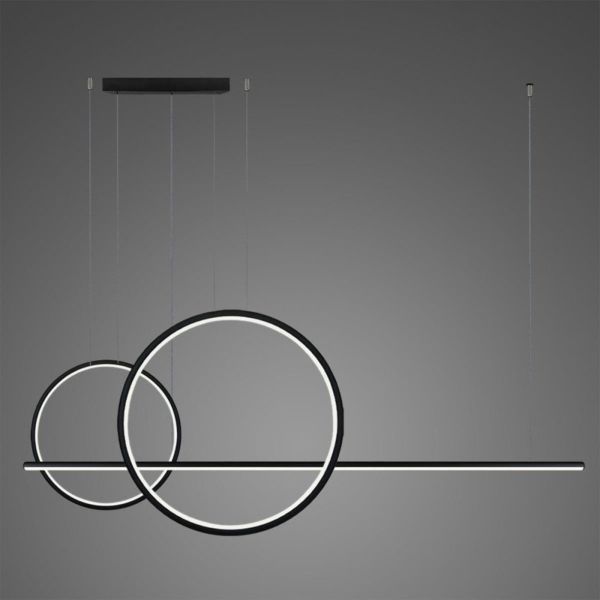 Lampa wisząca Altavola Design LA087/P2X_60_40_150_3k_black Linea No.4 P2X-60-40-150 3K Black