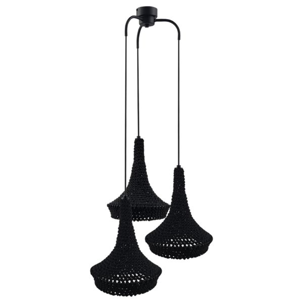 Lampa wisząca Antigo 5174 Mahaka 3 Czarny