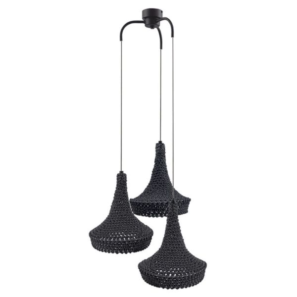 Lampa wisząca Antigo 5183 Mahaka 3 Szara