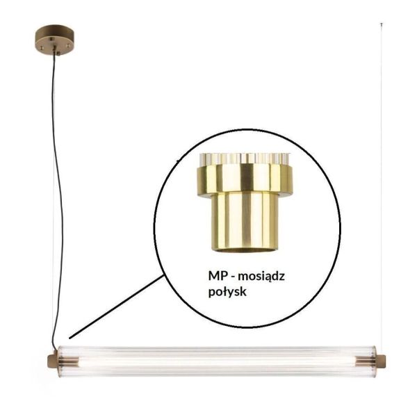 Lampa wisząca Antigo 5219- MP Merezi 4 - mosiądz połysk - 3K