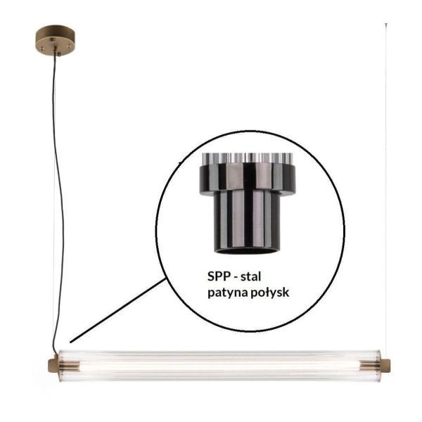 Lampa wisząca Antigo 5219- SPP Merezi 4 - stal patyna połysk - 3K