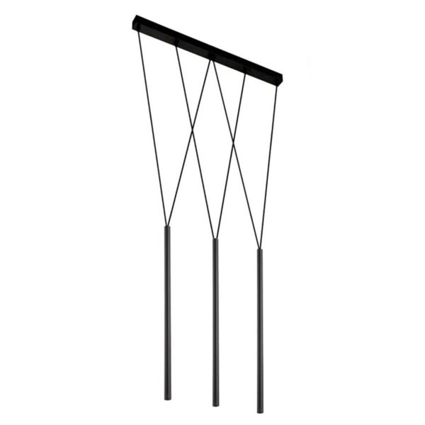Lampa wisząca Antigo 7946 Miaki 3 Czarny