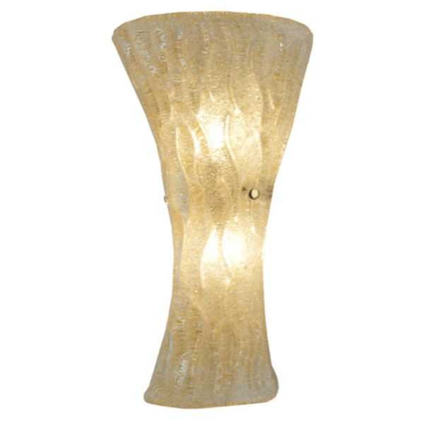 Kinkiet Antigo 8170 Button K Złoty Klosz Mosiądz Polerowany