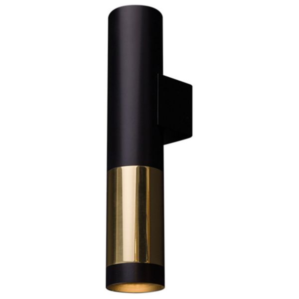 Lampa ścienna Antigo 8358 Kavos K 1 Czarny Mosiądz Polerowany