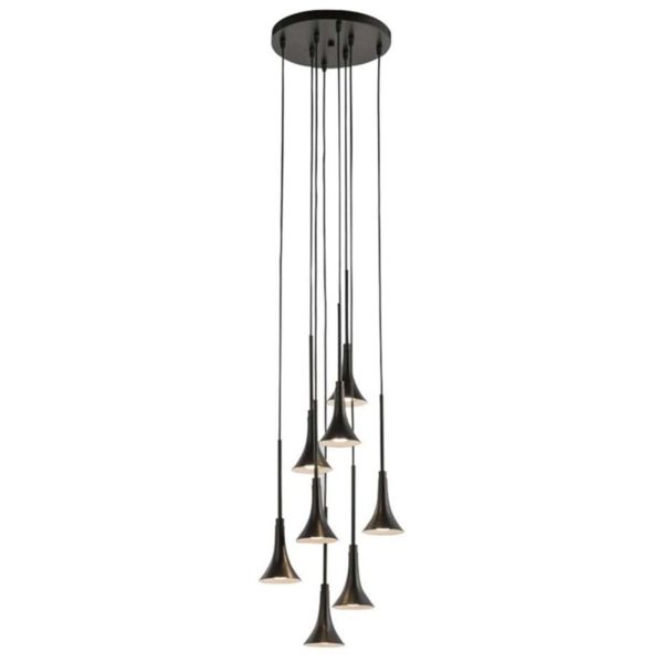 Підвісний світильник Antigo 8533 Kanzaki 8 4k Czarny