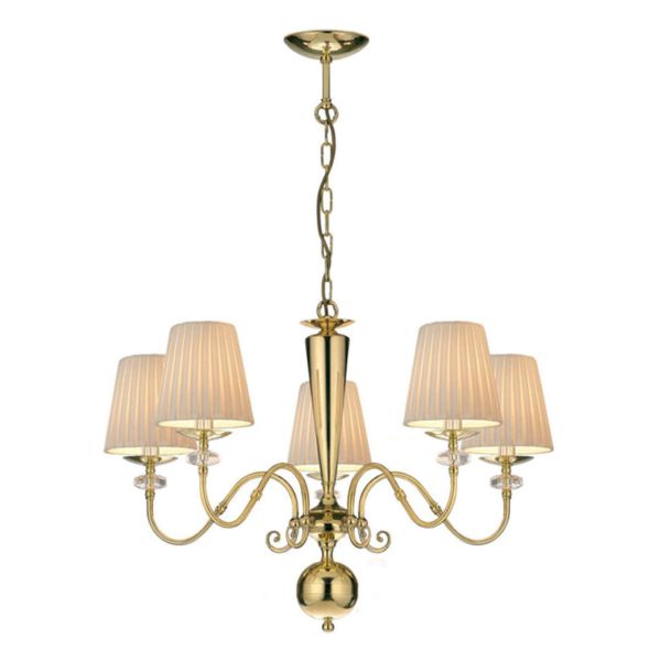 Żyrandol Antigo 8679 Lilosa 5 Mosiądz Polerowany