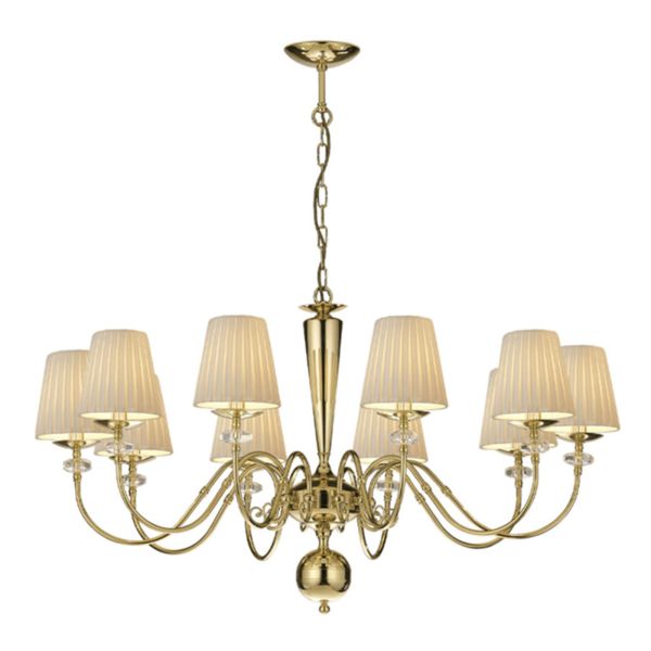 Żyrandol Antigo 8683 Lilosa 10 Mosiądz Polerowany