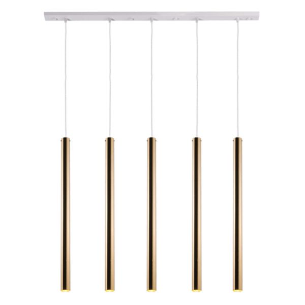 Підвісний світильник Antigo 8888 Akadi 5 Biały Mosiądz Polerowany