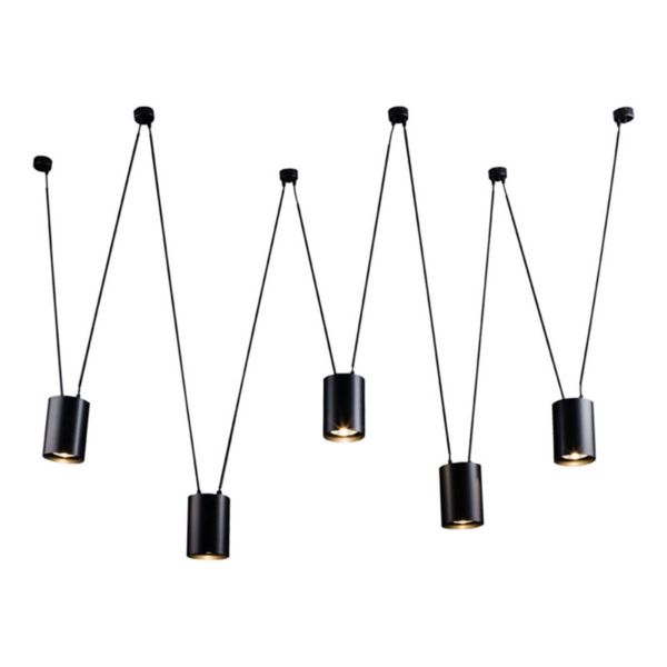 Lampa wisząca Antigo 9023 Viwin 5 Czarny