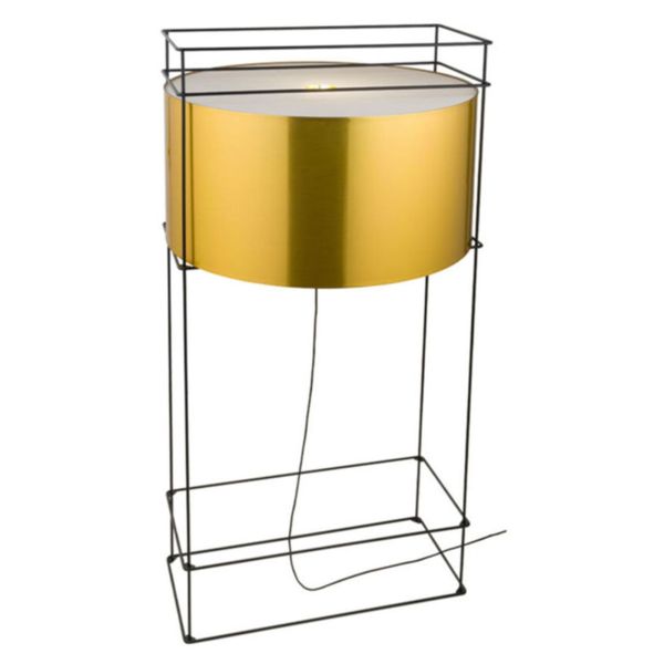 Lampa podłogowa Antigo 9524 Paa Czarny Mosiężny Abażur