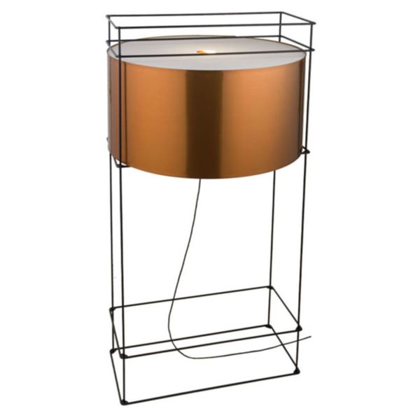 Lampa podłogowa Antigo 9525 Paa Czarny Miedziany Abażur